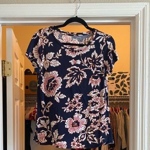 Loft Size M Floral Top